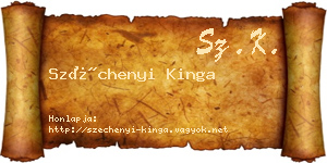 Széchenyi Kinga névjegykártya